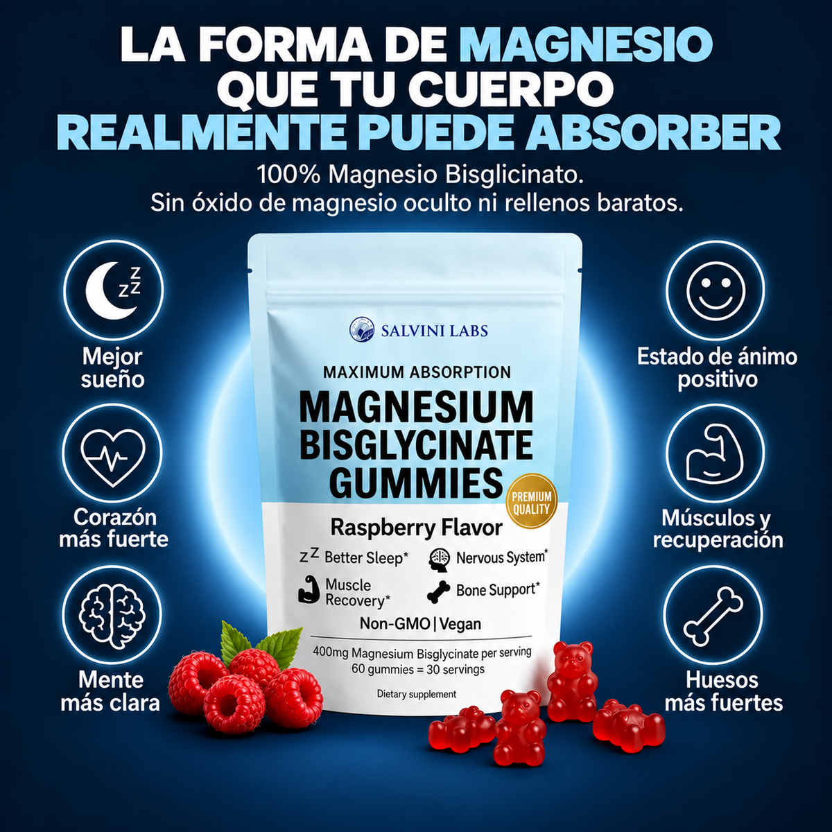 Salvini Labs - Magnesium Bisglycinate Gummies